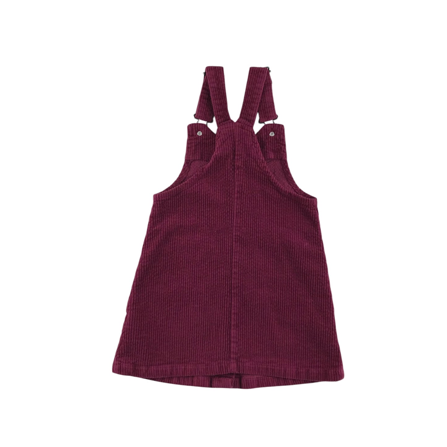 Next dungaree dress 4-5 years burgundy corduroy