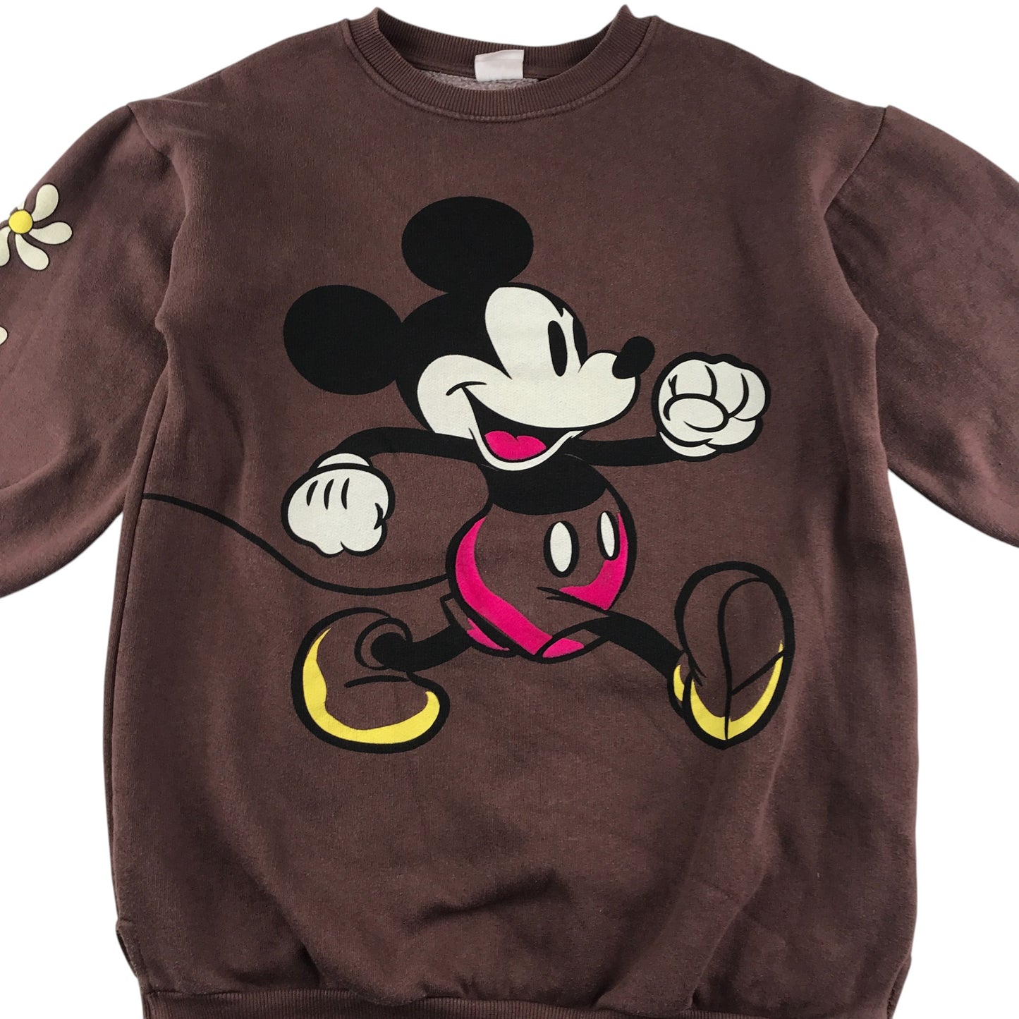 Zara Sweatshirt 8-9 years brown Mikey Mouse graphic jumper