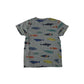 M&S t-shirt 4-5 years grey surfboards and fish design print