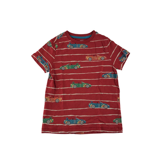 M&S t-shirt 4-5 years red race car design print