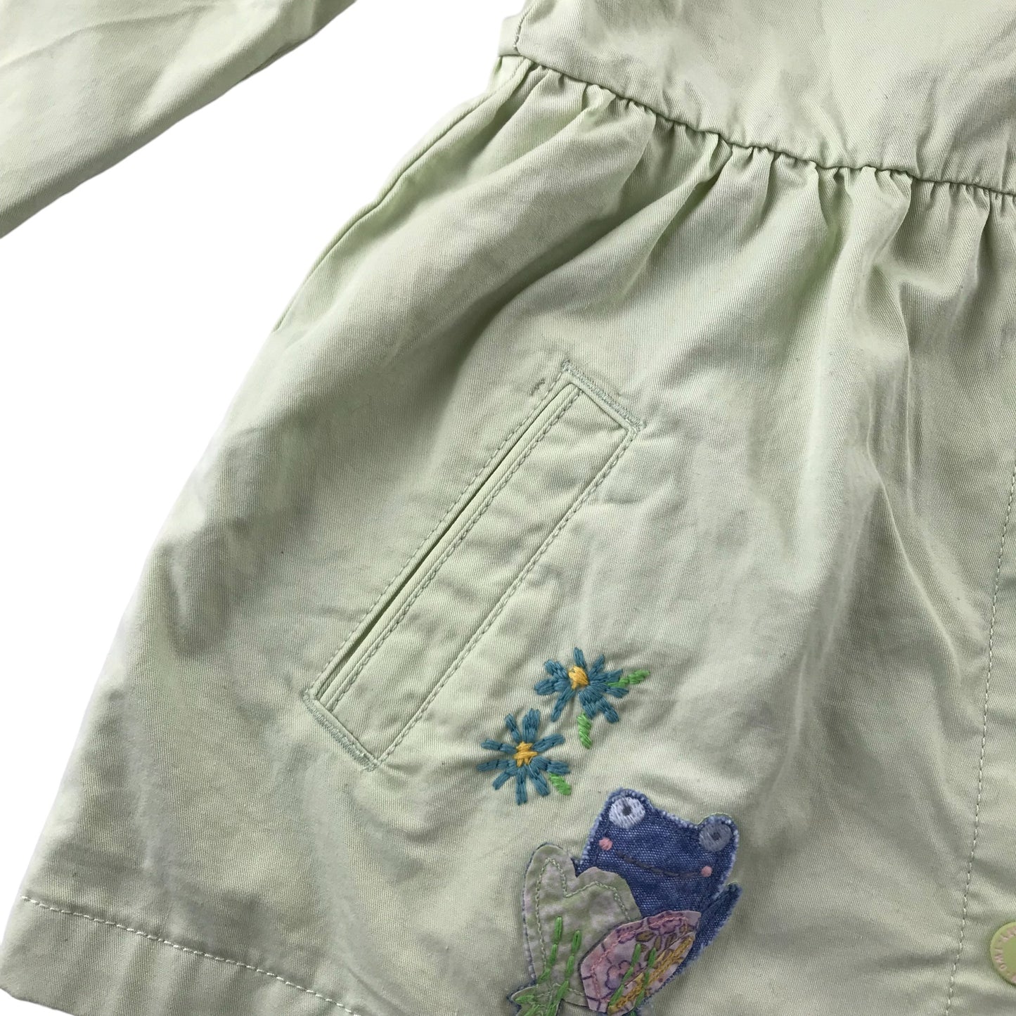 Next Light Jacket 6-7 years light green animal patches