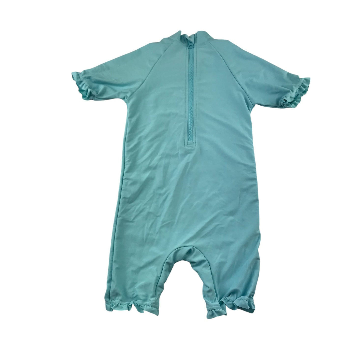 Next swimsuit onesie 4-5 Years Blue Unicorn Graphic Frilled Arms and Legs