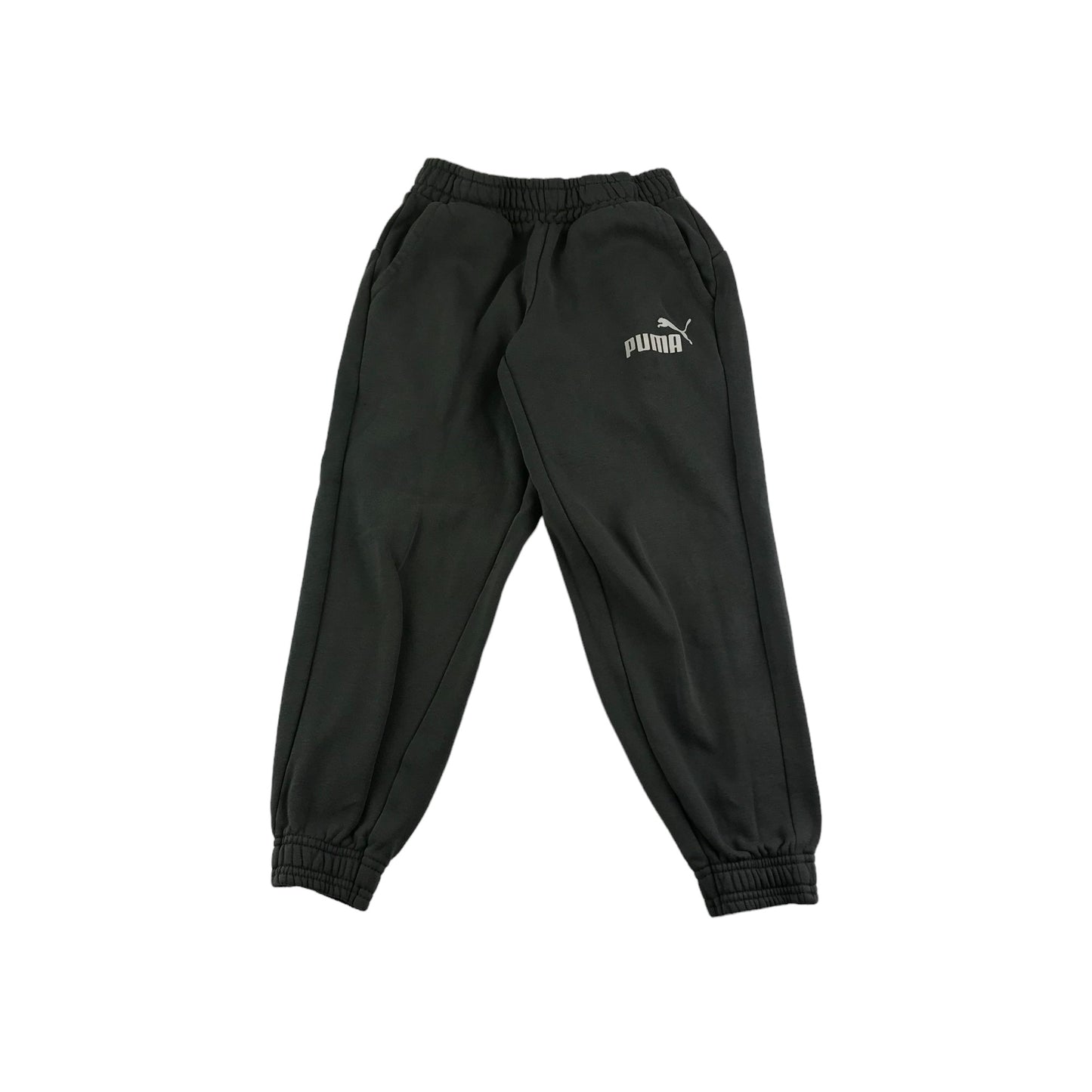 Puma Joggers Age 7 Grey Plain Logo