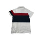 Next polo 5-6 years white with panelled stipes