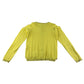 Plazaitalia cardigan 9-10 years yellow round neck style knitwear cotton