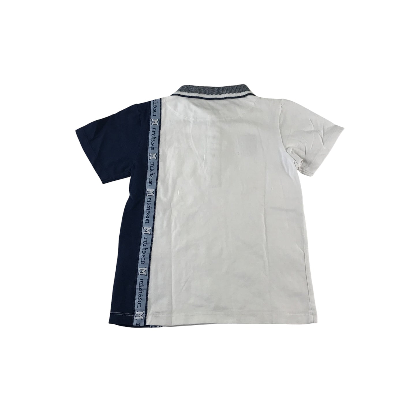 Mitch&Son polo 5-6 years white with logos
