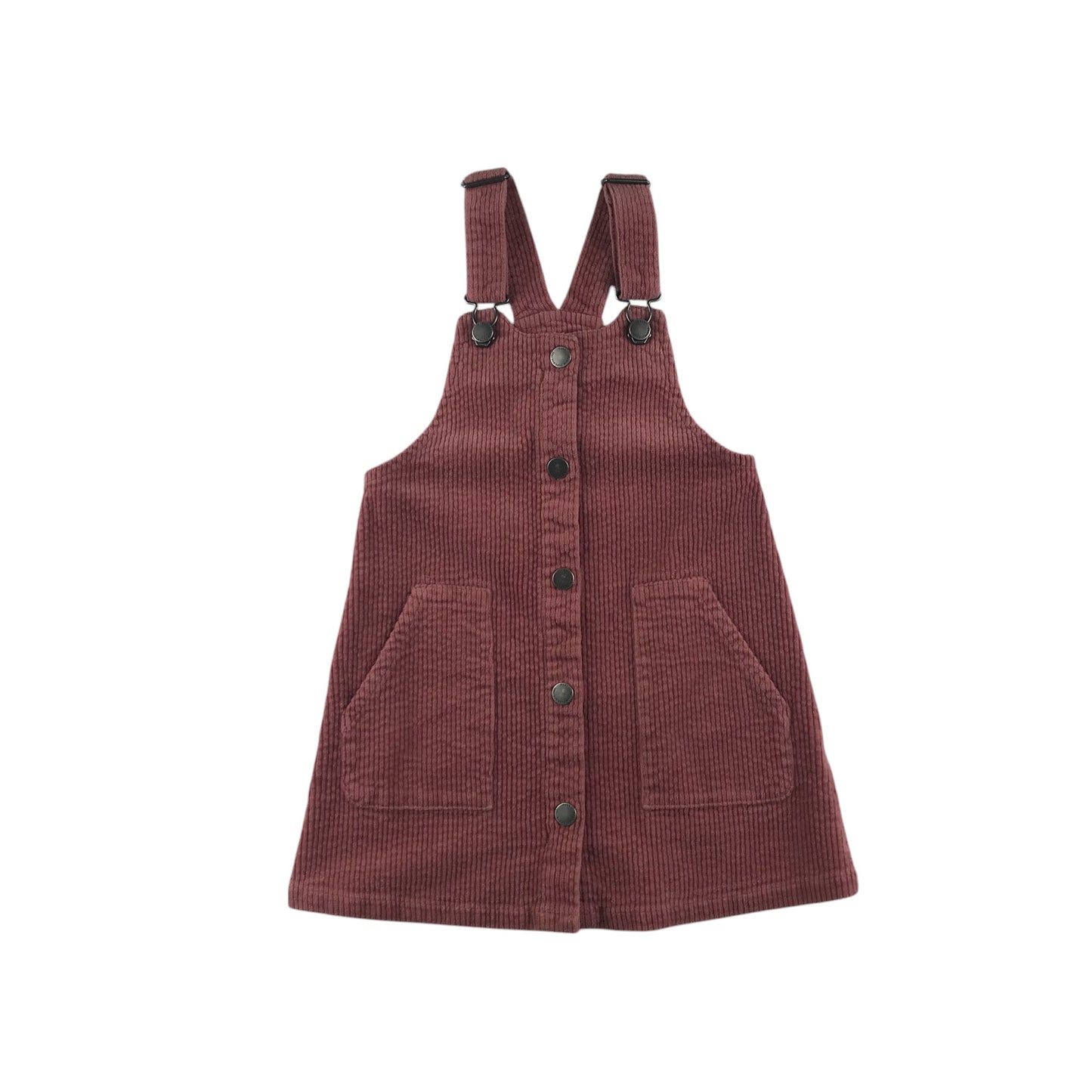 Next dungaree dress 5-6 years dusty pink corduroy