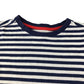 Nutmeg t-shirt 6-7 years navy and white stripy design