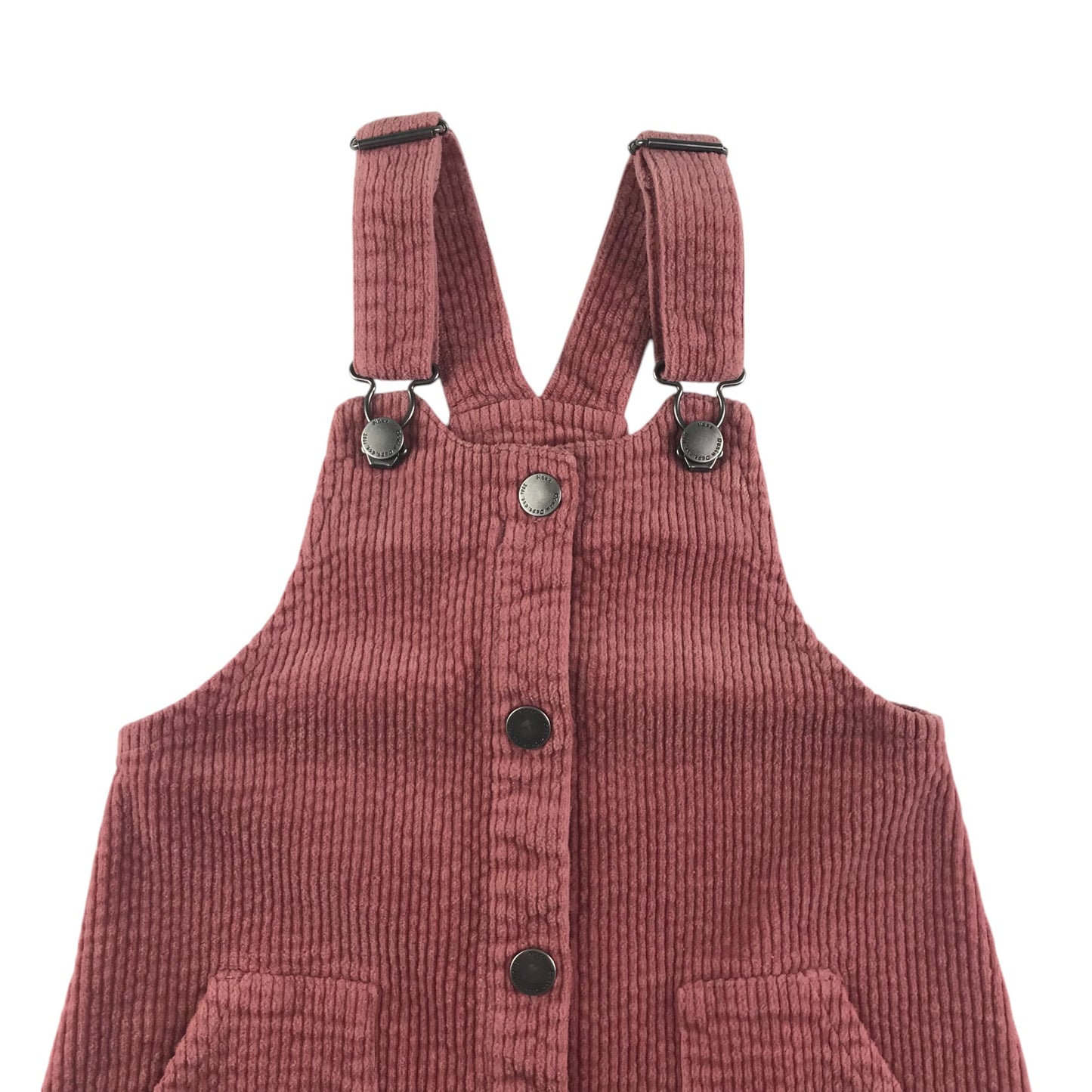 Next dungaree dress 5-6 years dusty pink corduroy