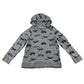 H&M hoodie 7-8 years grey graphic design print cars and planes