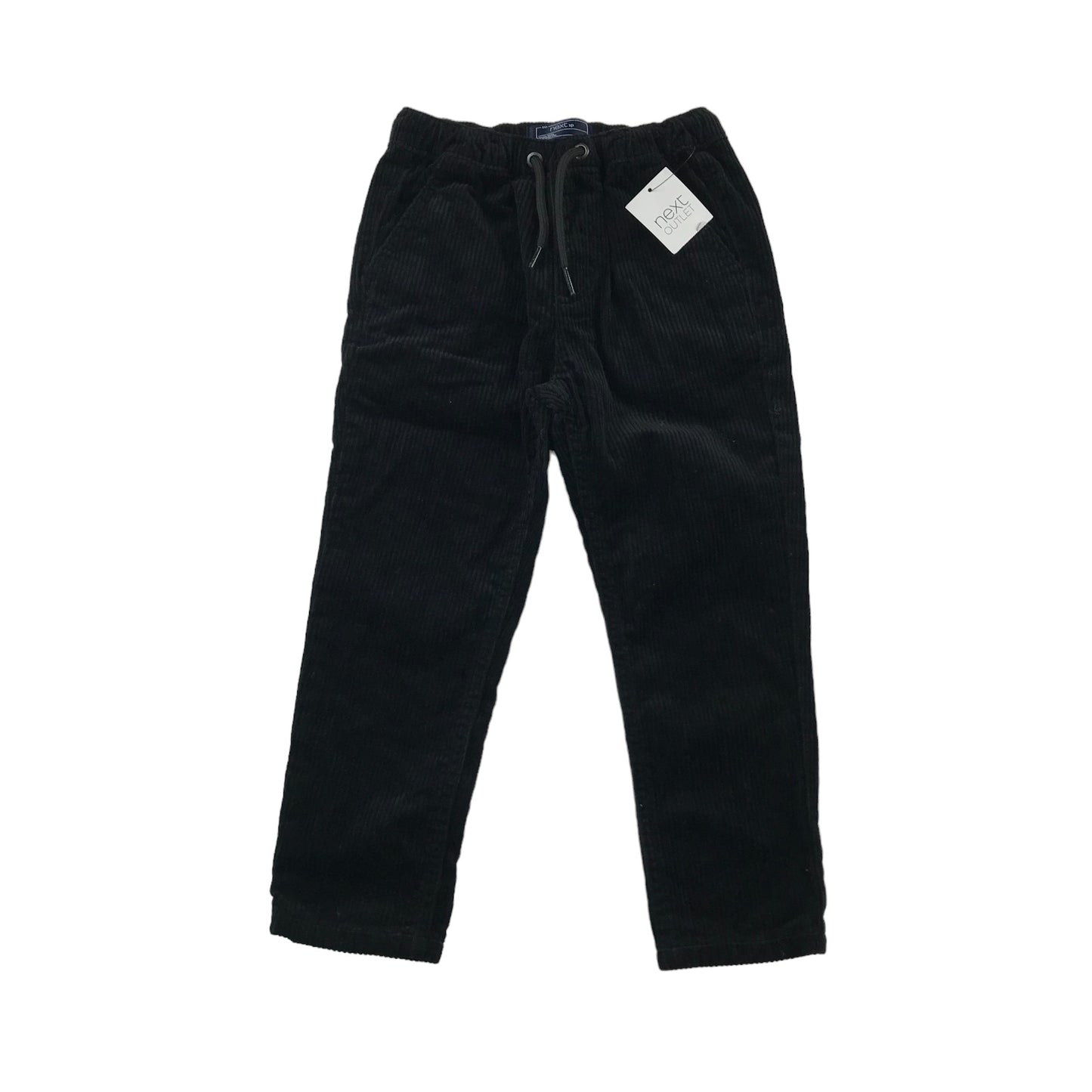 Next Trousers Age 4 Black Corduroy Cotton