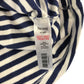 Nutmeg t-shirt 6-7 years navy and white stripy design