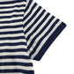 Nutmeg t-shirt 6-7 years navy and white stripy design