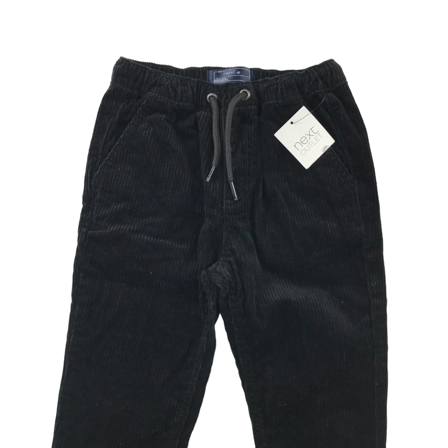 Next Trousers Age 4 Black Corduroy Cotton