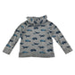 H&M hoodie 7-8 years grey graphic design print cars and planes