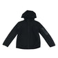 Primark hooded jacket 6-7 years black full zip with arm zip pocket