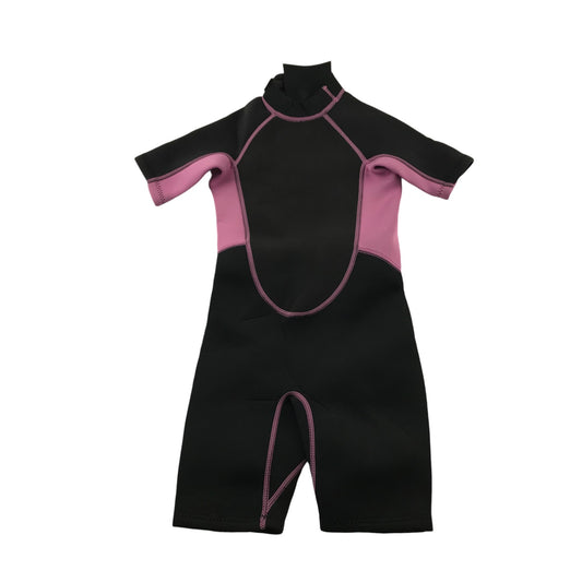 Crane Wetsuit 5-6 Years Black with Pink Details