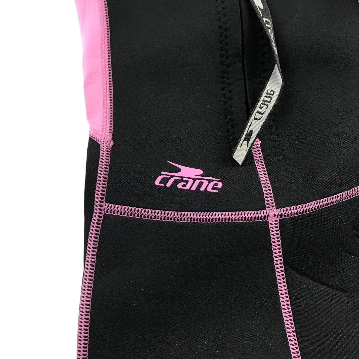 Crane Wetsuit 5-6 Years Black with Pink Details