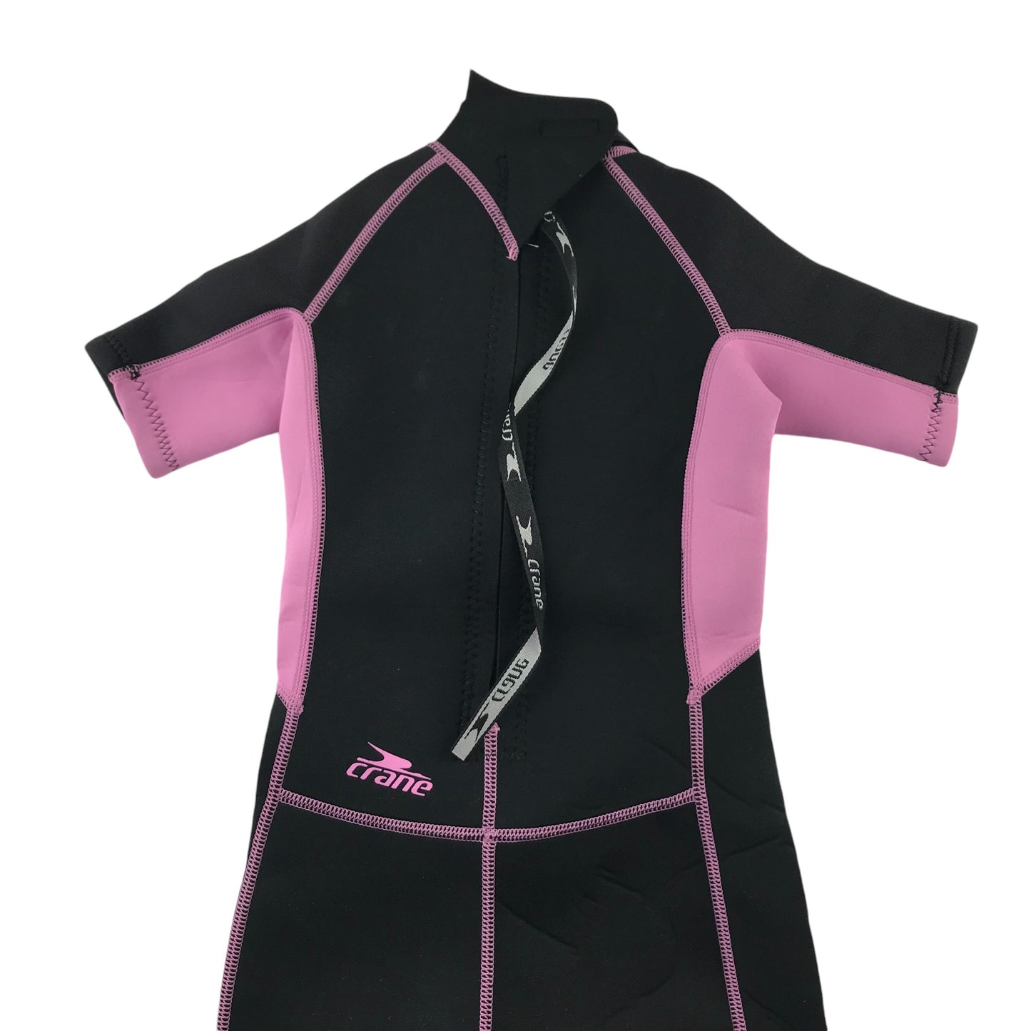 Crane Wetsuit 5-6 Years Black with Pink Details