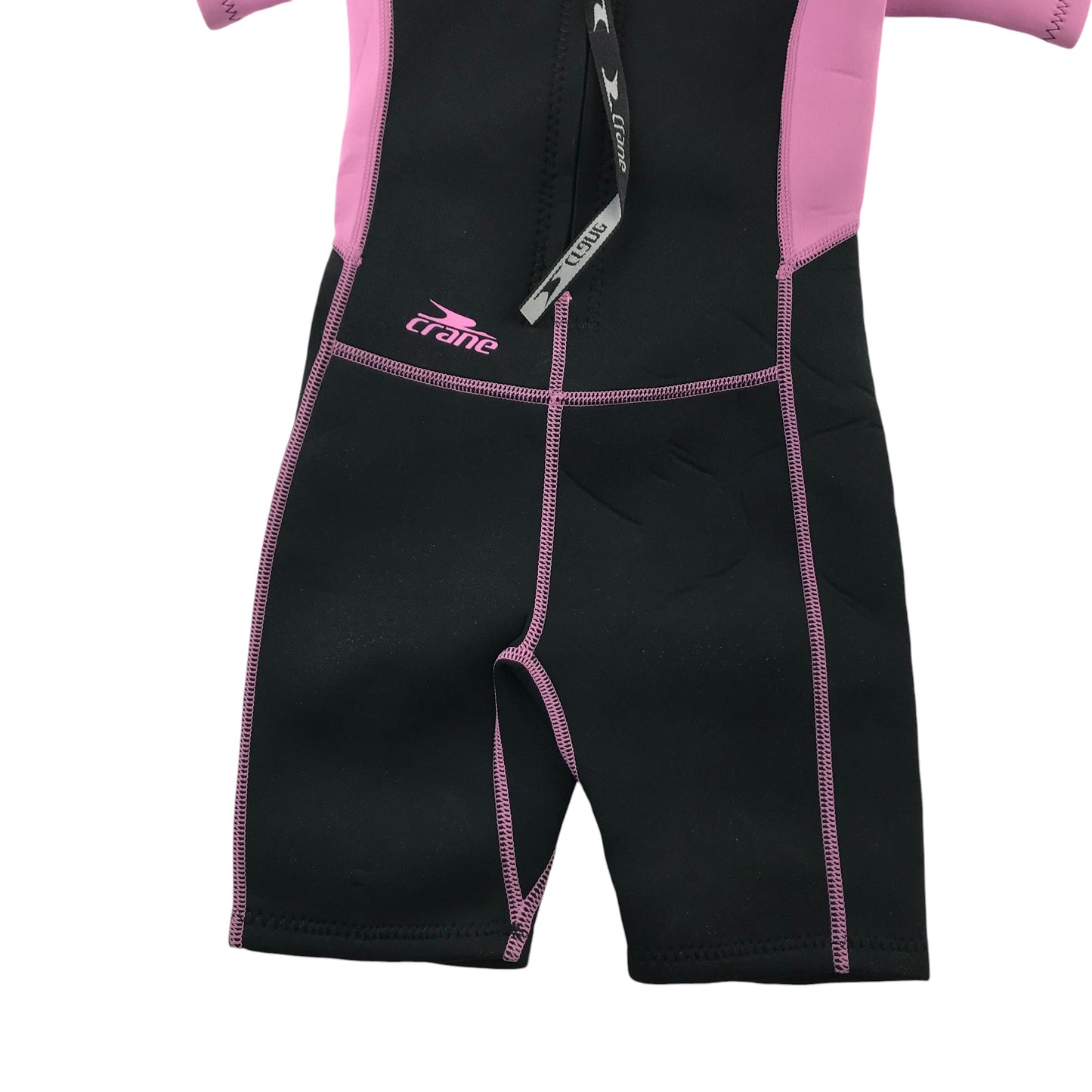 Crane Wetsuit 5-6 Years Black with Pink Details