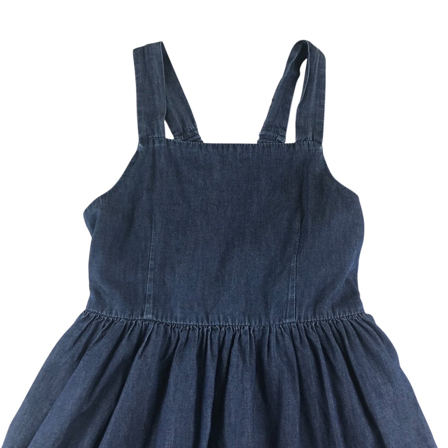 GAP dress 10-11 years blue denim style with mesh underlay