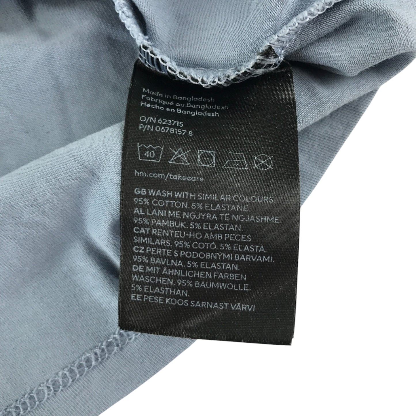 H&M t-shirt bundle 5-6 years long sleeve light blue and cream colours