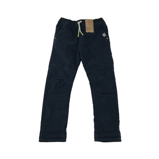 F&F Trousers Age 5 Navy Corduroy Pull Up