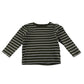 Tu long sleeve t-shirt 4-5 years years olive green striped cotton