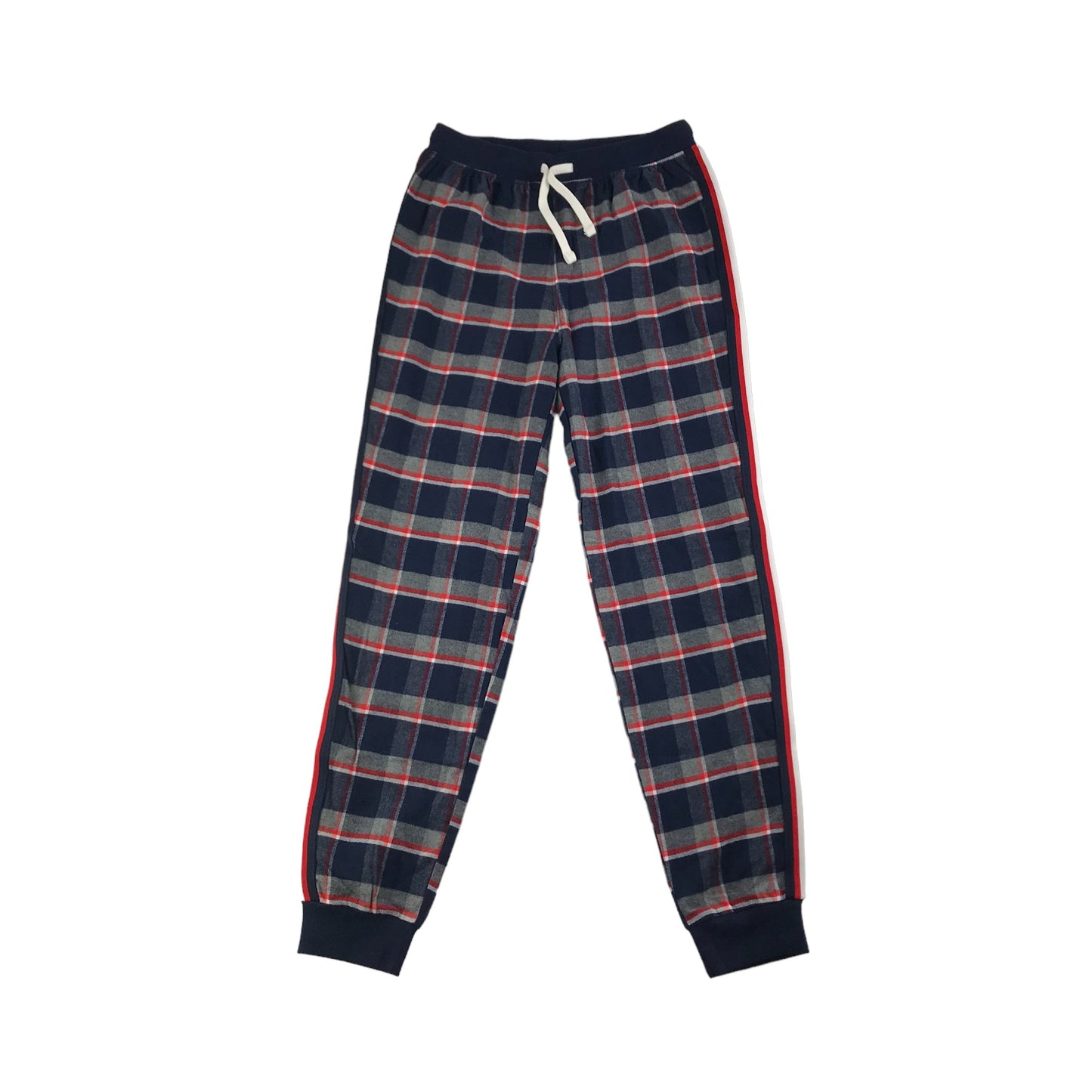 Next Pyjama Set Age 11 Navy and Red Short Sleeve Check Pattern