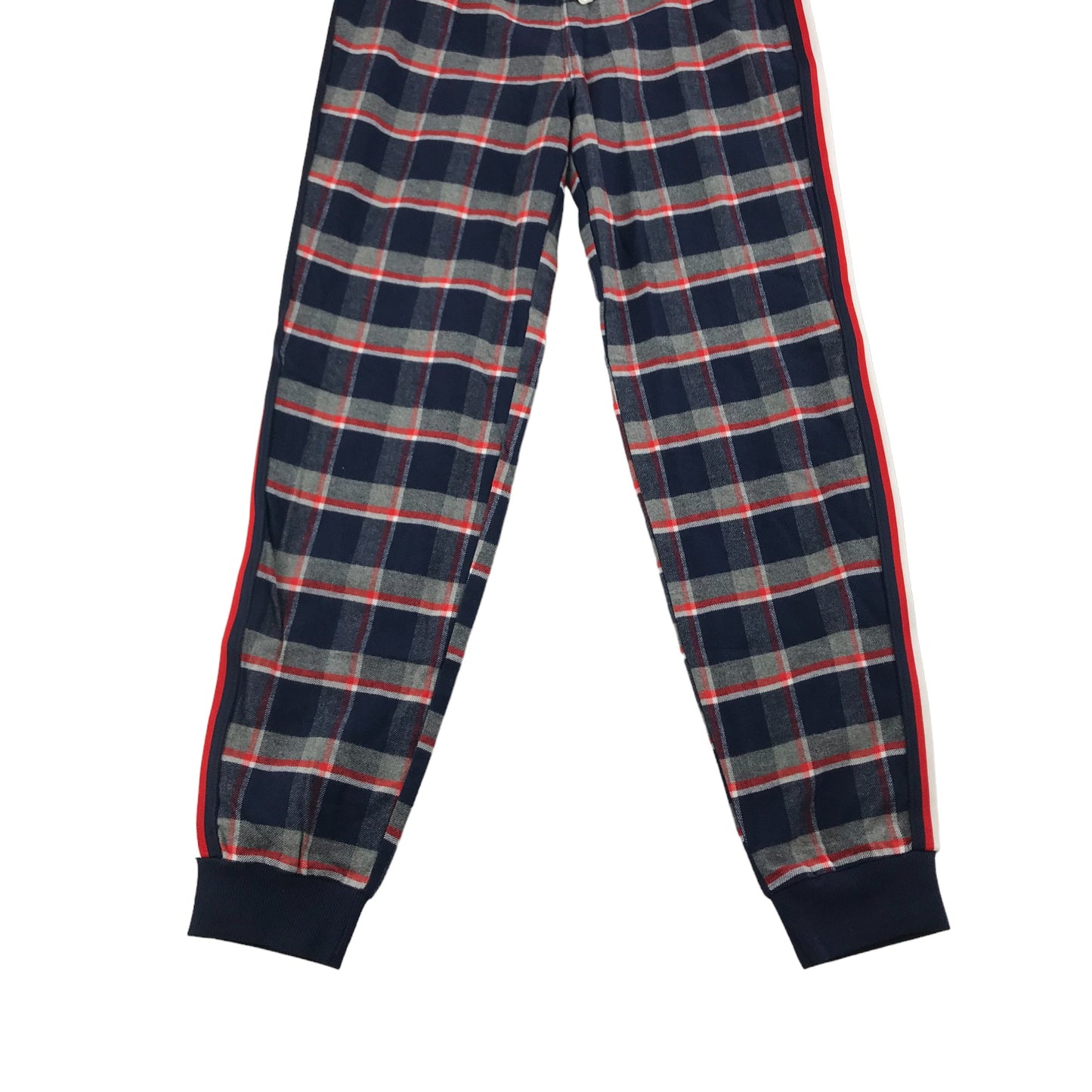 Next Pyjama Set Age 11 Navy and Red Short Sleeve Check Pattern