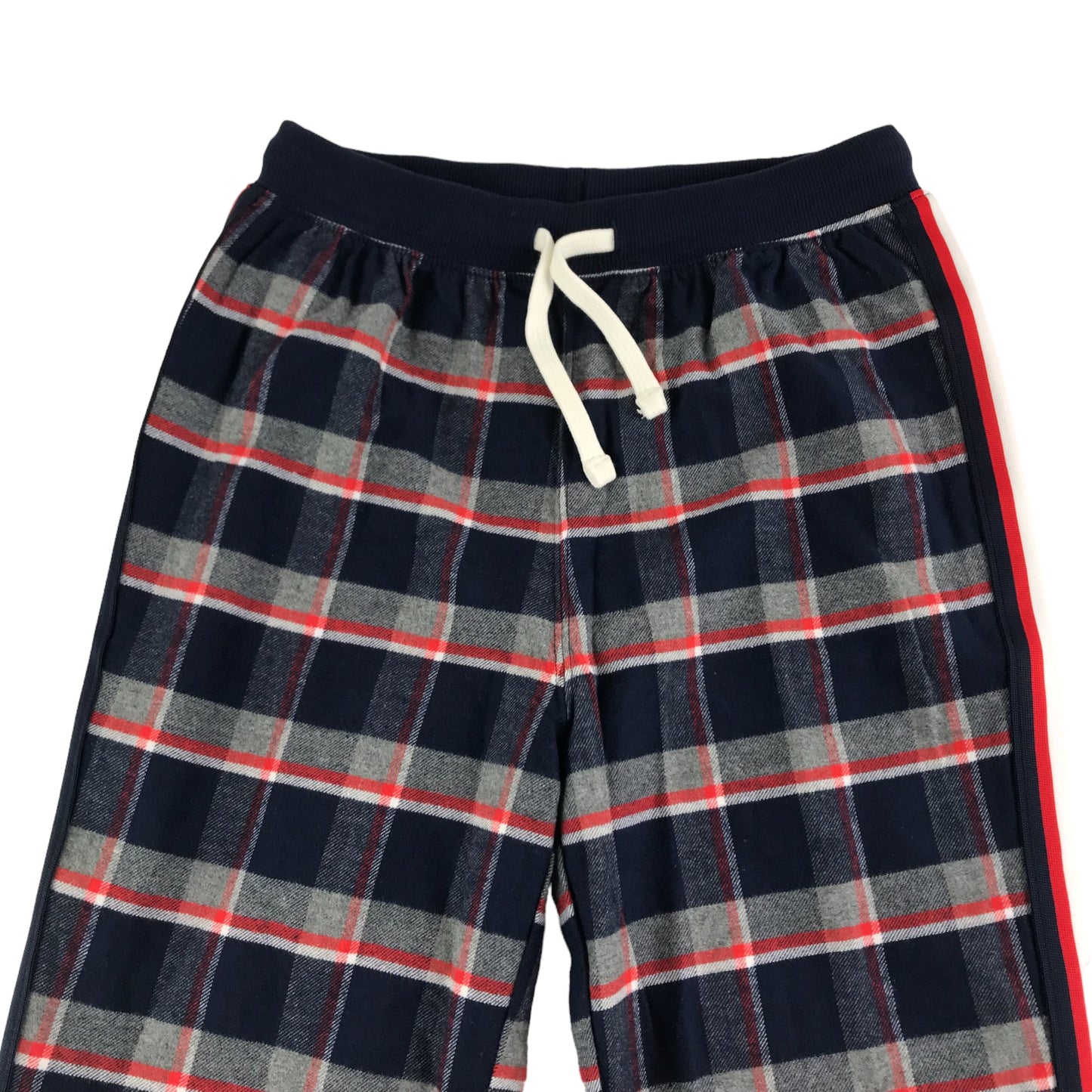 Next Pyjama Set Age 11 Navy and Red Short Sleeve Check Pattern