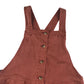H&M dungaree dress 11-12 years burnt orange stretchy denim style