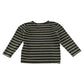 Tu long sleeve t-shirt 4-5 years years olive green striped cotton
