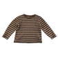 Tu long sleeve t-shirt 4-5 years years brown and white stripes cotton