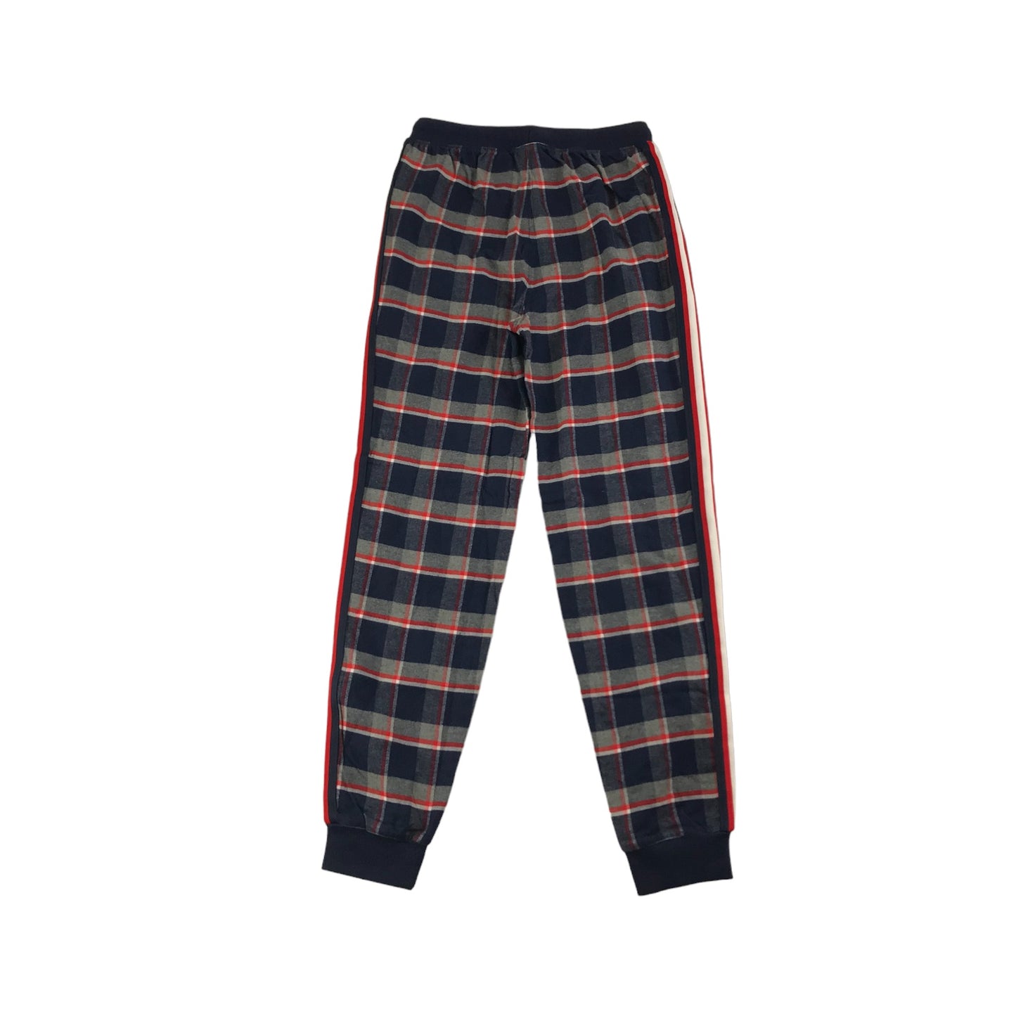 Next Pyjama Set Age 11 Navy and Red Short Sleeve Check Pattern