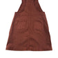H&M dungaree dress 11-12 years burnt orange stretchy denim style