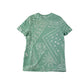 F&F t-shirt 6-7 years mint green paisley printed cotton