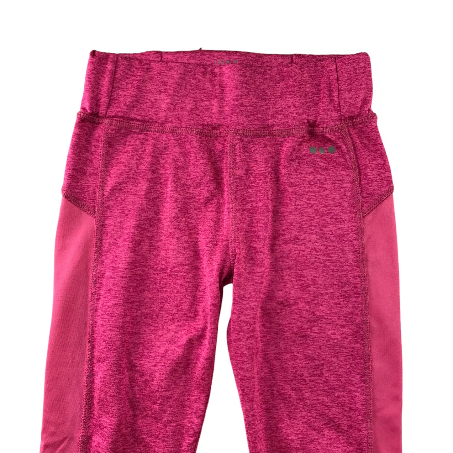 John Lewis Sport Leggings Age 6 Pink Texture Print