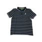 F&F polo shirt 6-7 years navy with white strips and lighting bolt cotton