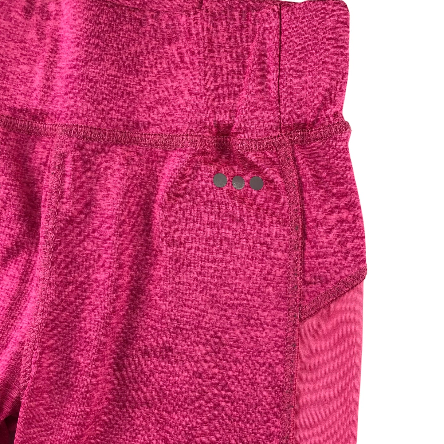 John Lewis Sport Leggings Age 6 Pink Texture Print