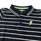 F&F polo shirt 6-7 years navy with white strips and lighting bolt cotton