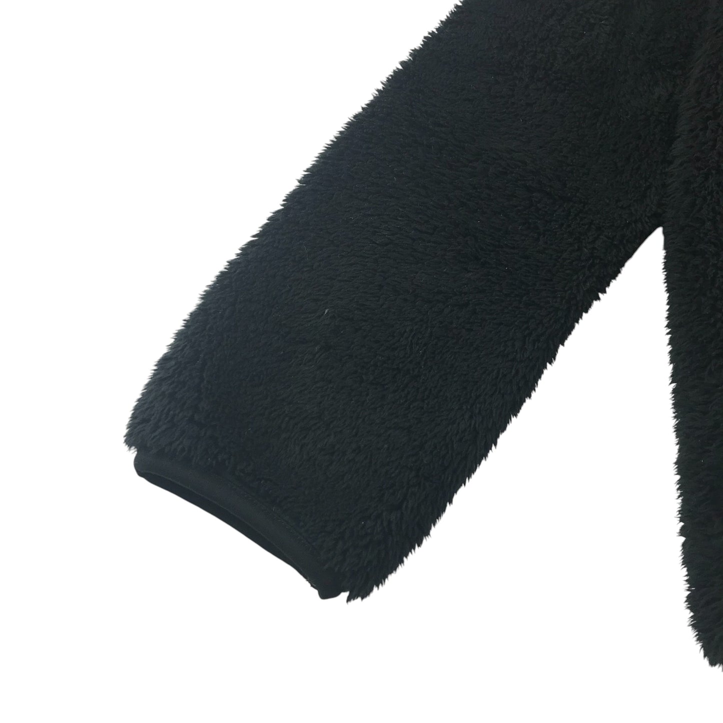 Uniqlo fleece jacket 11-12 years black fluffy full zipper