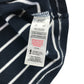 F&F polo shirt 6-7 years navy with white strips and lighting bolt cotton