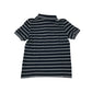 F&F polo shirt 6-7 years navy with white strips and lighting bolt cotton