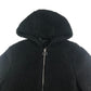 New Look fleece jacket 12-13 years black fluffy hooded full zipper