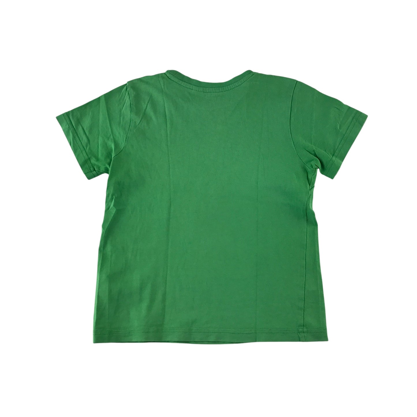 Chicco t-shirt 6-7 years green with yellow text print cotton