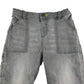 Tu jeans 4-5 years grey denim carpenter style with button up elasticated waist