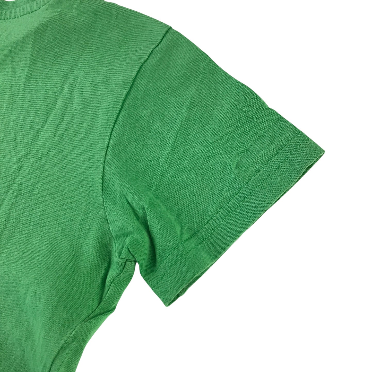 Chicco t-shirt 6-7 years green with yellow text print cotton