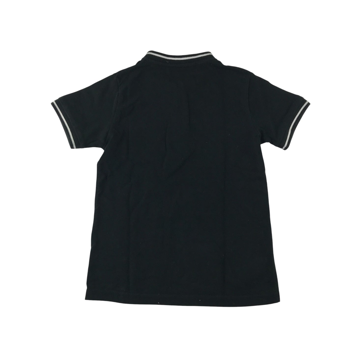 George polo shirt 6-7 years black plain with front pocket cotton
