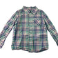 Andy & Evan Shirt 4-5 Years Blue and Green Checked Cotton